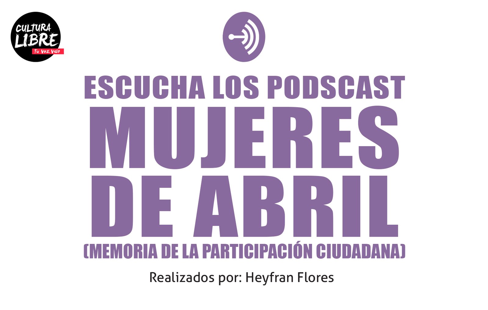 Podcast Mujeres de abril